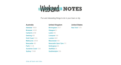 Desktop Screenshot of events.weekendnotes.com